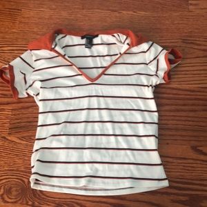 Forever 21 collard t-shirt